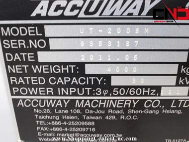 تراش سی ان سی پنج محور ACCUWAY UT 200SM ساخت تایوان